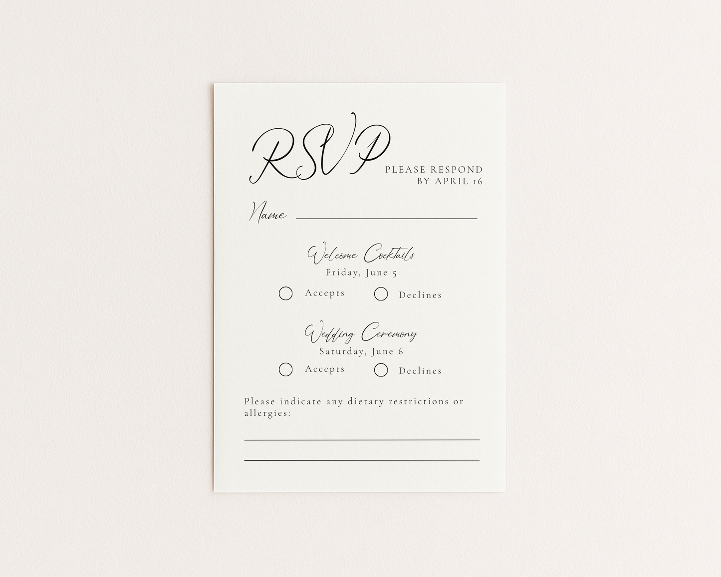 Mediterranean Wedding Invitation Suite | Hand Drawn Fish Design | Canva Template