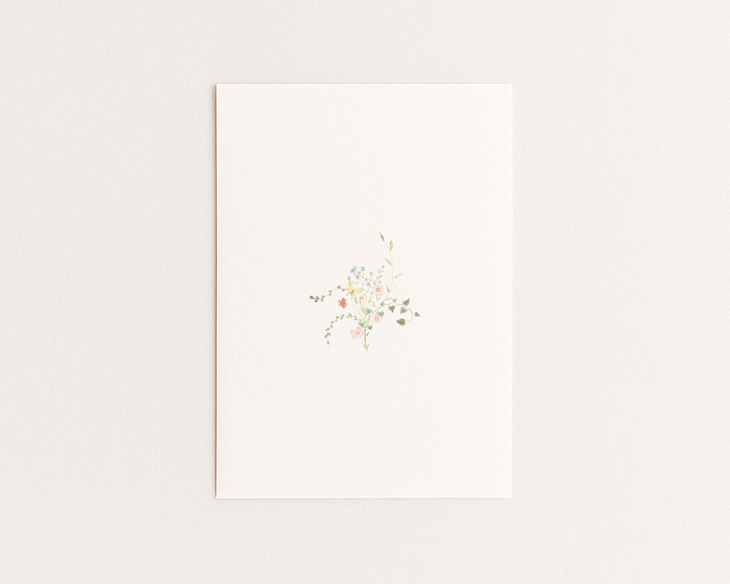 Wedding Save the Date | Hand Drawn Wildflower Design | Canva Template