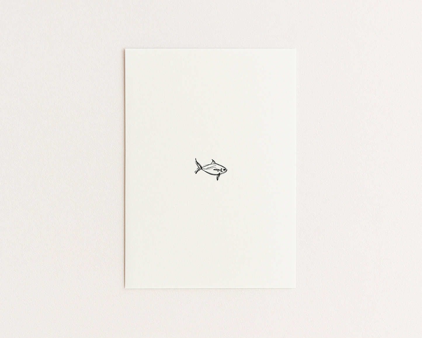 Mediterranean Wedding Invitation Suite | Hand Drawn Fish Design | Canva Template
