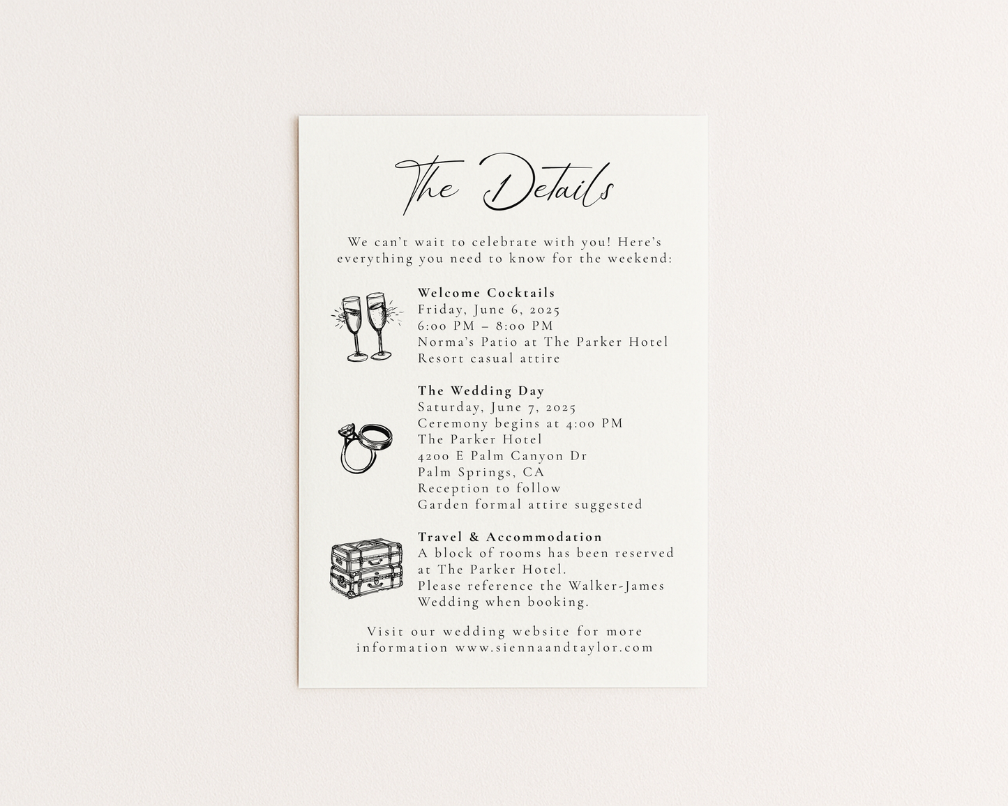 Mediterranean Wedding Invitation Suite | Hand Drawn Fish Design | Canva Template