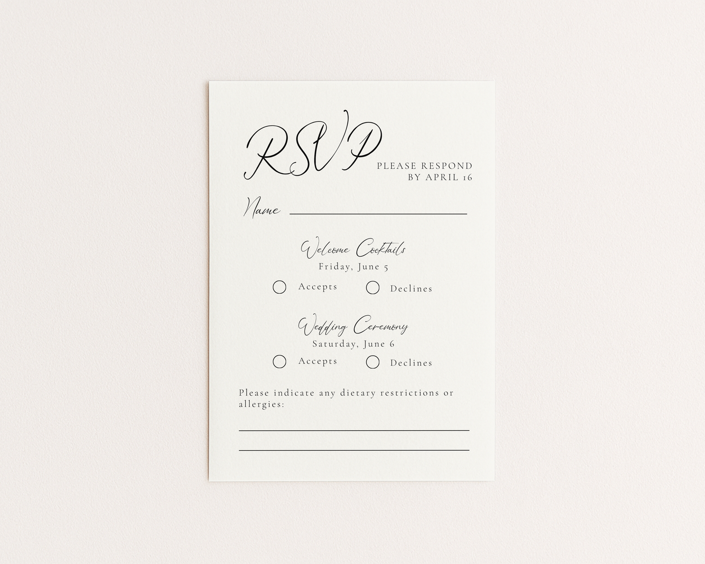 Coastal Wedding Invitation Suite | Hand Drawn Palm Tree Design | Canva Template